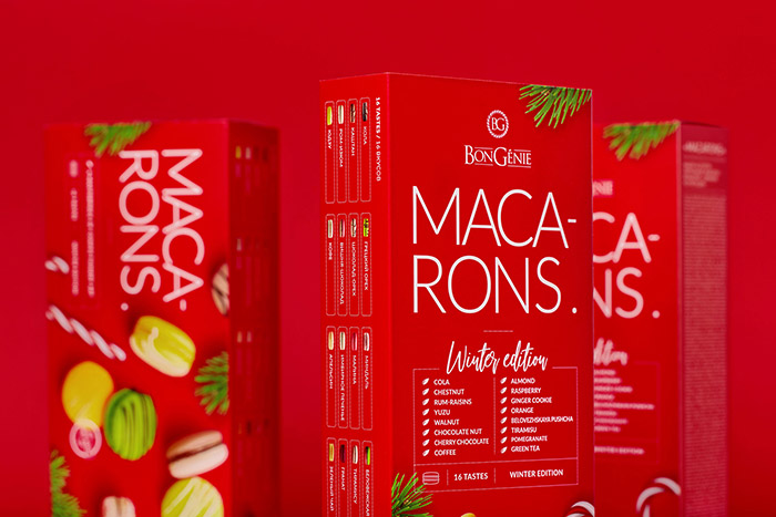 一组红火的马卡龙包装设计分享，喜气洋洋过大年